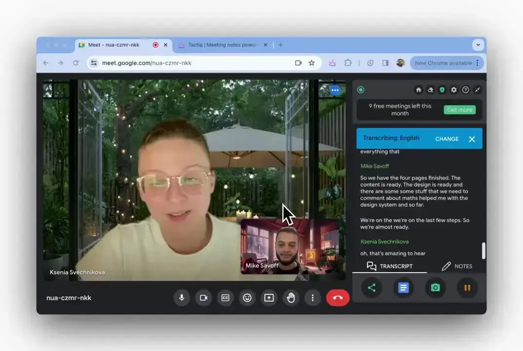 Tactiq for microsoft teams