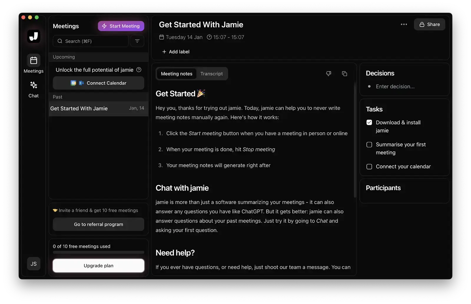 jamie ai for in person meetings